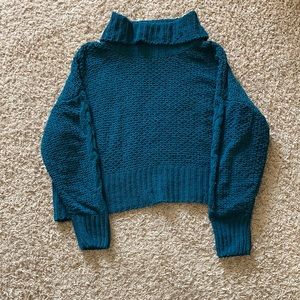 Billabong teal netting sweater